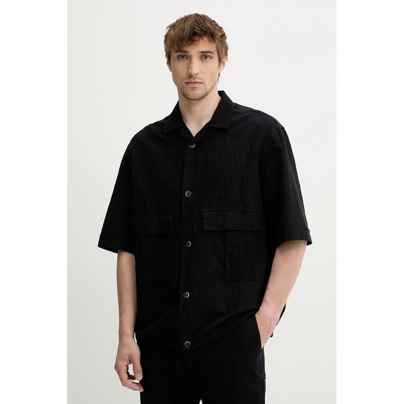 Košeľa s prímesou ľanu BARENA VENEZIA Camicia Mola 63455266