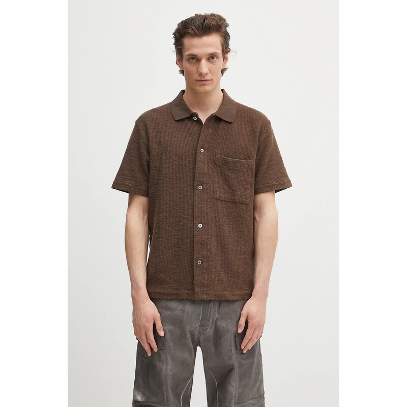 Bavlnená košeľa Norse Projects Gustav Crochet Jersey Shirt 63746203