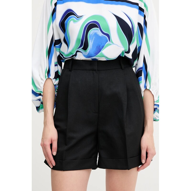 Šortky s prímesou ľanu Tommy Hilfiger 63546489