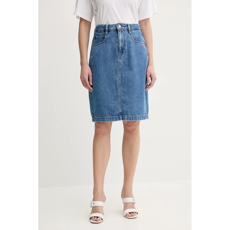 Rifľová sukňa BOSS 63555904