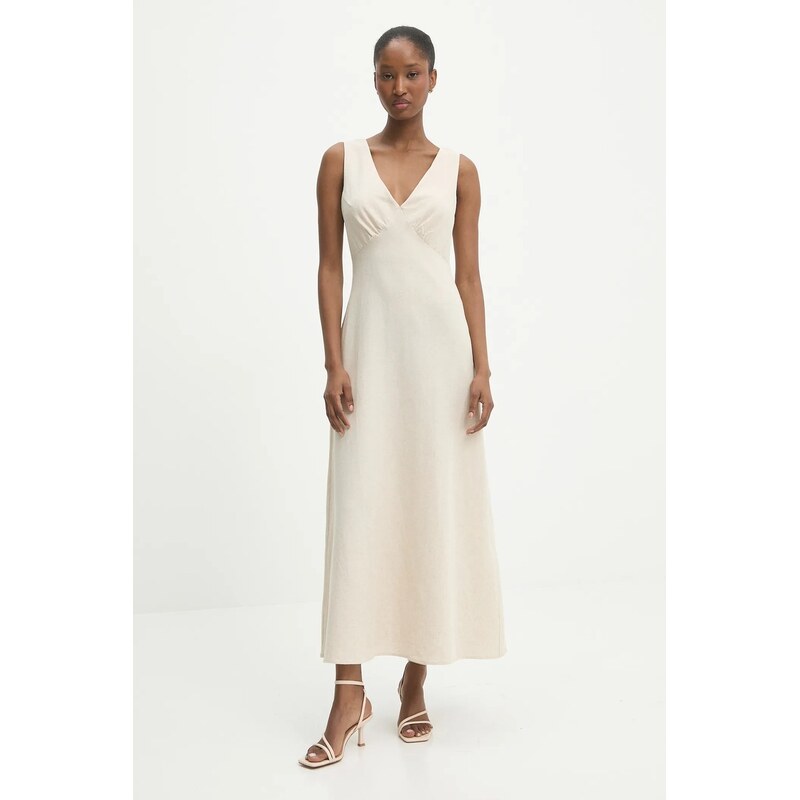 Šaty s prímesou ľanu Answear.LAB 63608090