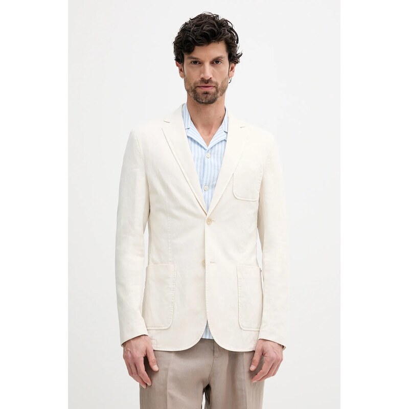Sako s prímesou ľanu Guess TYRON 63746332