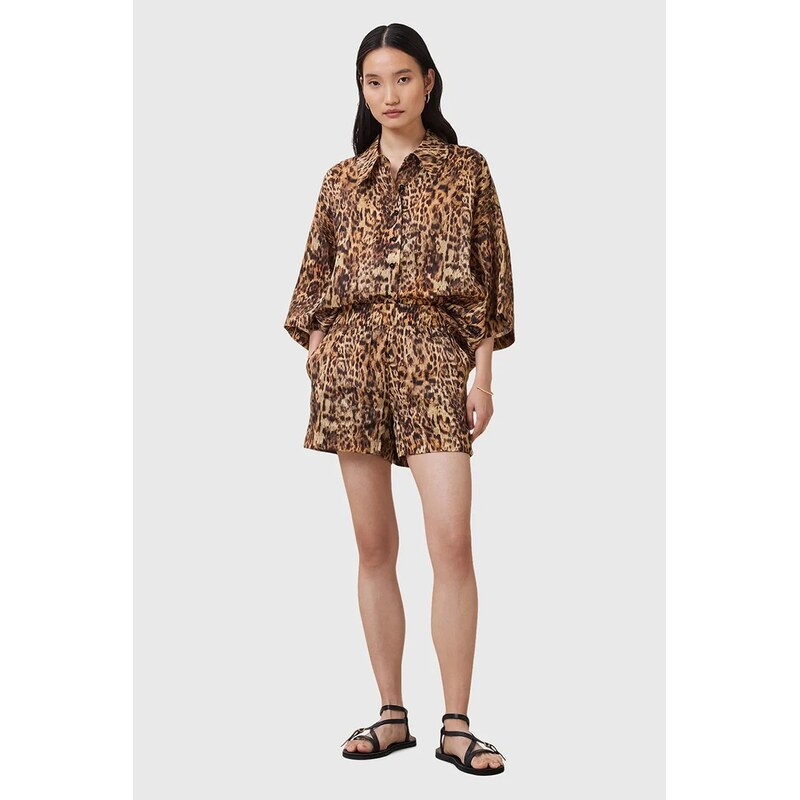 Šortky s prímesou hodvábu AllSaints CHARLI 63996980