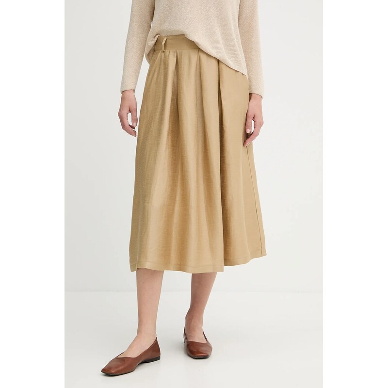 Sukňa s prímesou ľanu La Petite Française JOSEPHINE 63787343