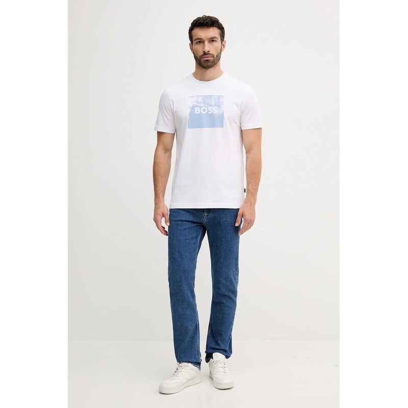 Bavlnené tričko BOSS Orange Te_Wheel 63800620