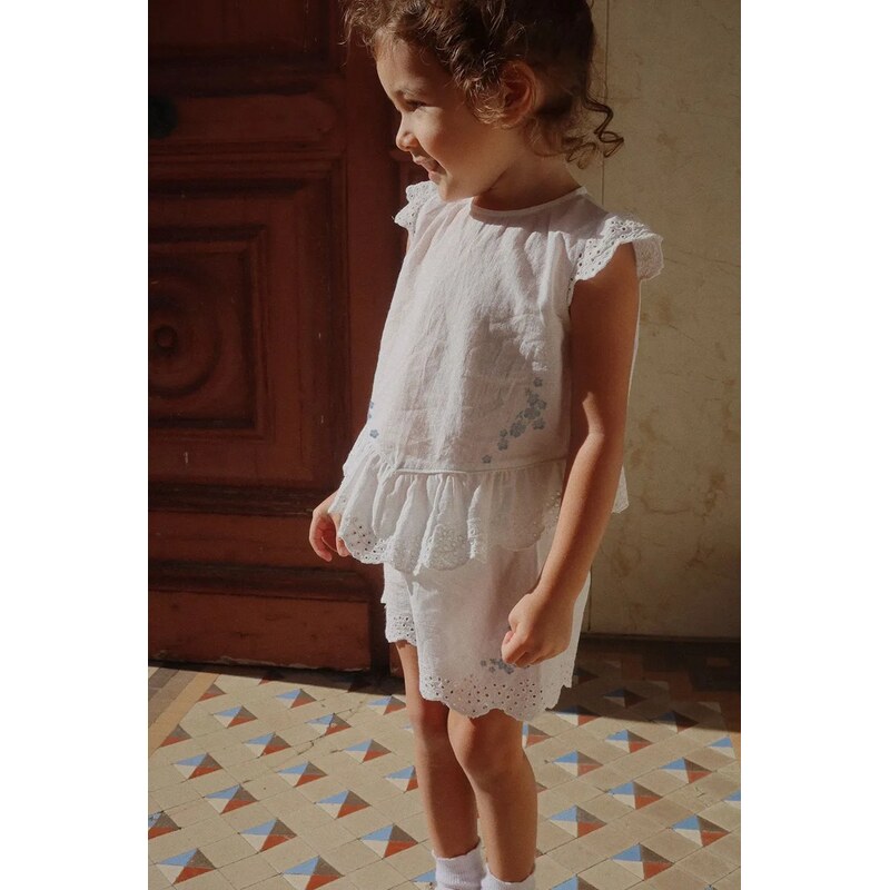 Detská bavlnená blúzka Konges Sløjd RHW X KS FIORI TOP GOTS 63787604