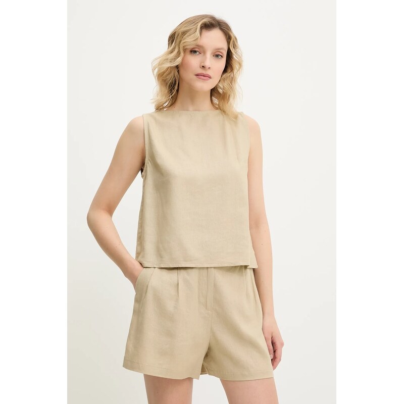Ľanová blúzka a šortky Answear.LAB 63847228