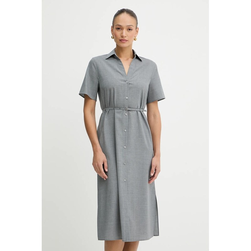 Vlnené šaty BOSS Dulera 63793205