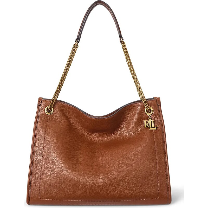 Kožená kabelka Lauren Ralph Lauren 63780149