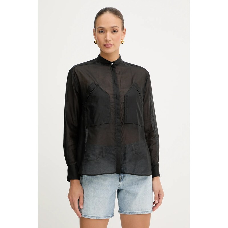 Košeľa s prímesou hodvábu Pinko 63793261