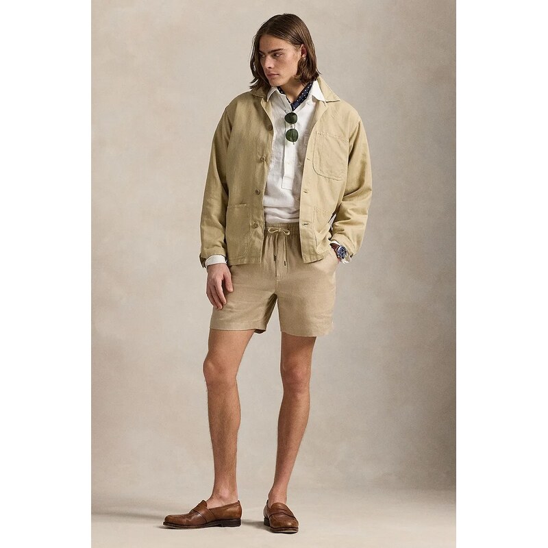 Ľanové šortky Polo Ralph Lauren 63793181