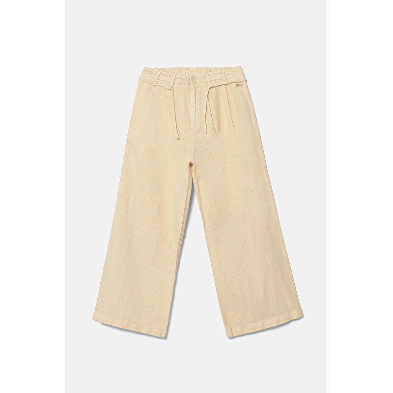 Detské nohavice s prímesou ľanu Guess 63847568