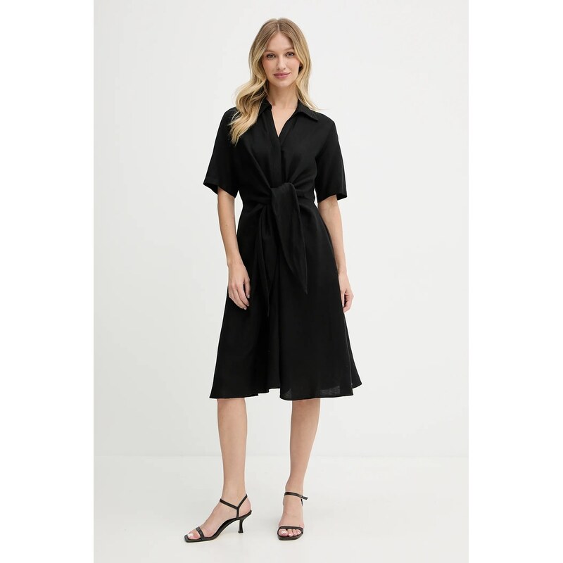 Ľanové šaty Tommy Hilfiger 63793200