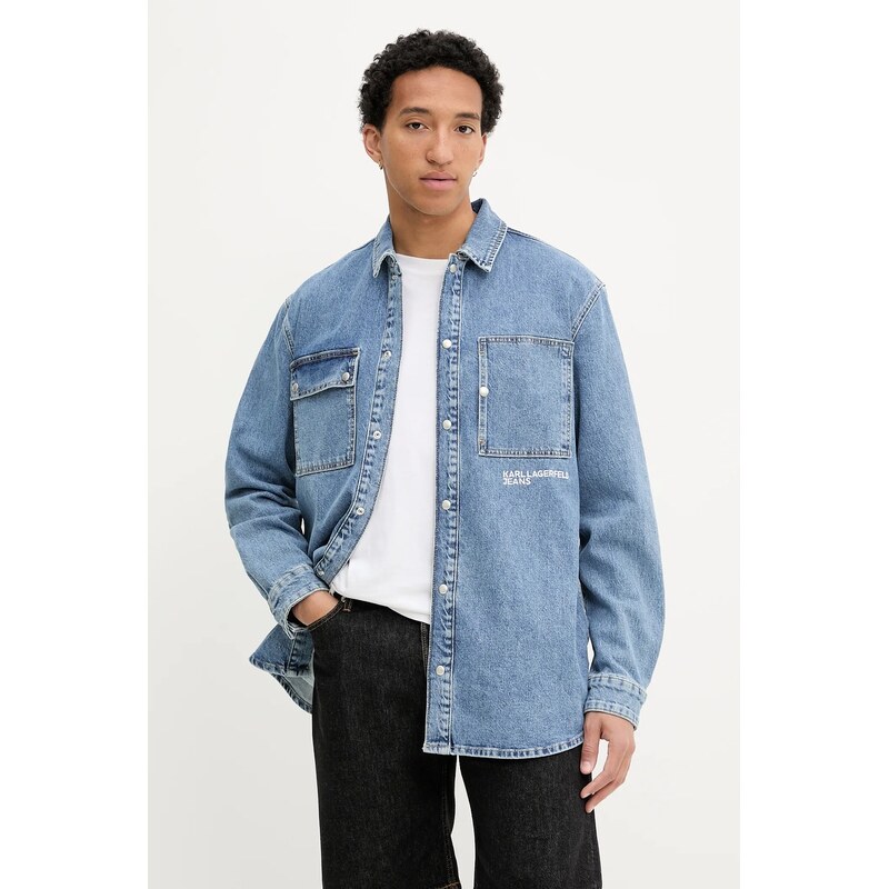 Rifľová košeľa Karl Lagerfeld Jeans 63848240