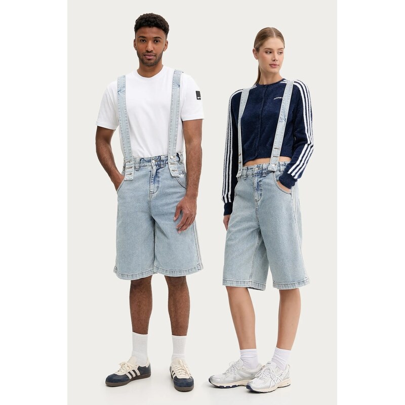 Rifľové nohavice na traky adidas Originals Pride x Jeremy Scott 63889260