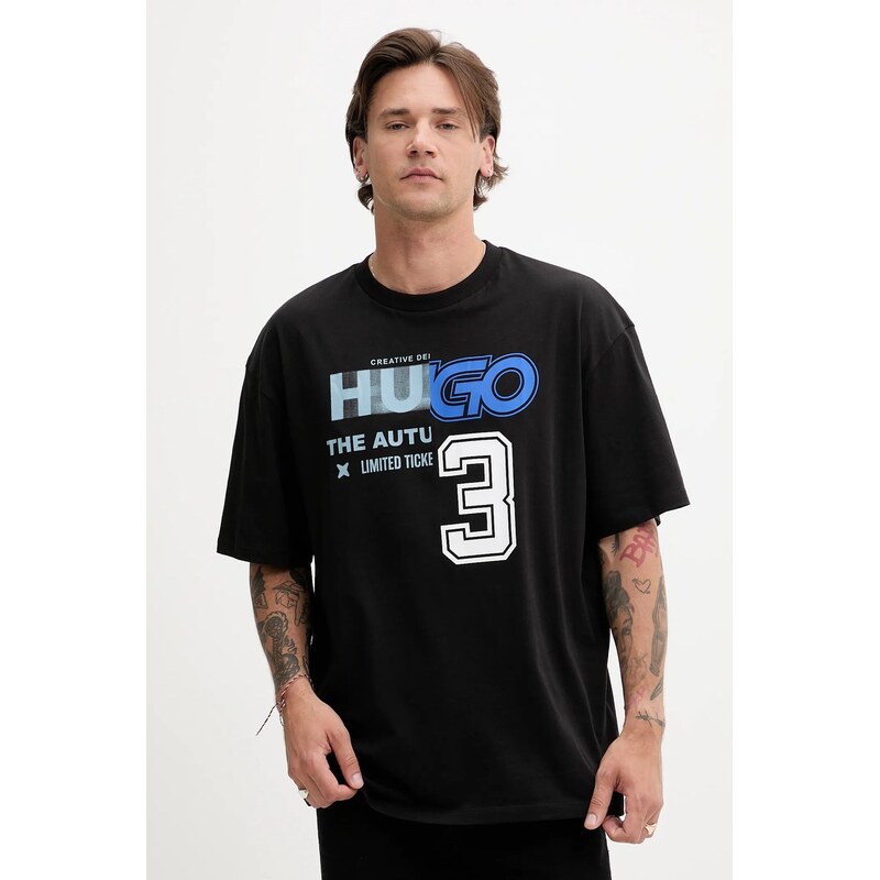 Bavlnené tričko Hugo Blue Nesite 63873825