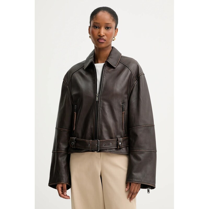 Kožená bunda Weekend Max Mara EGIZIO 64103131