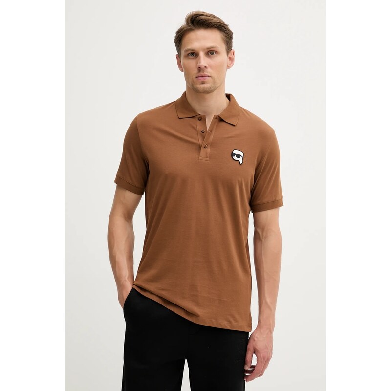 Bavlnené polo tričko Karl Lagerfeld 64102628