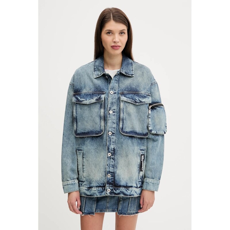 Rifľová bunda Karl Lagerfeld Jeans 64103289