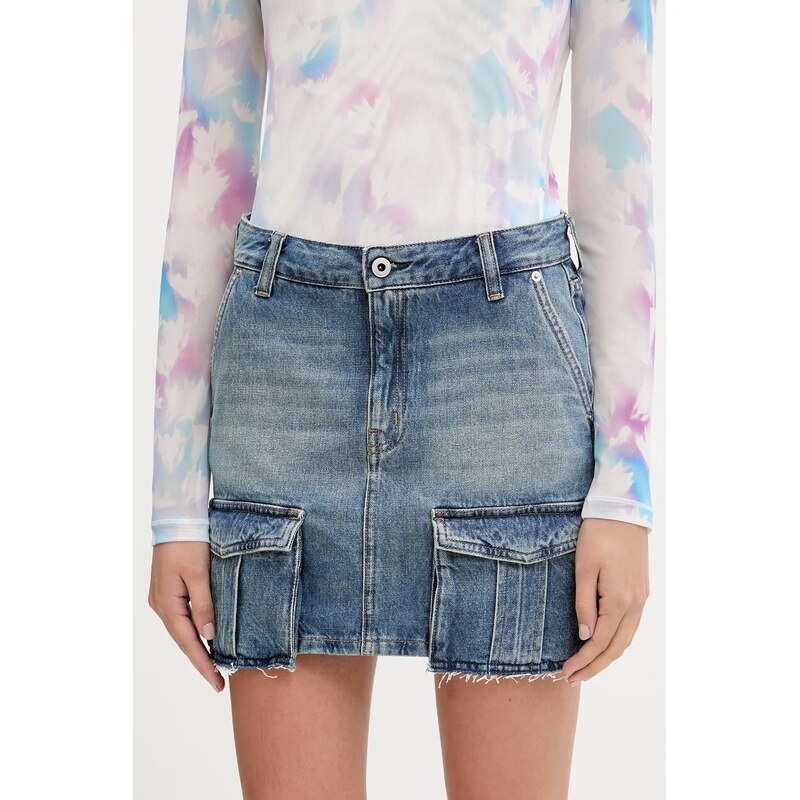 Rifľová sukňa Karl Lagerfeld Jeans 64103423