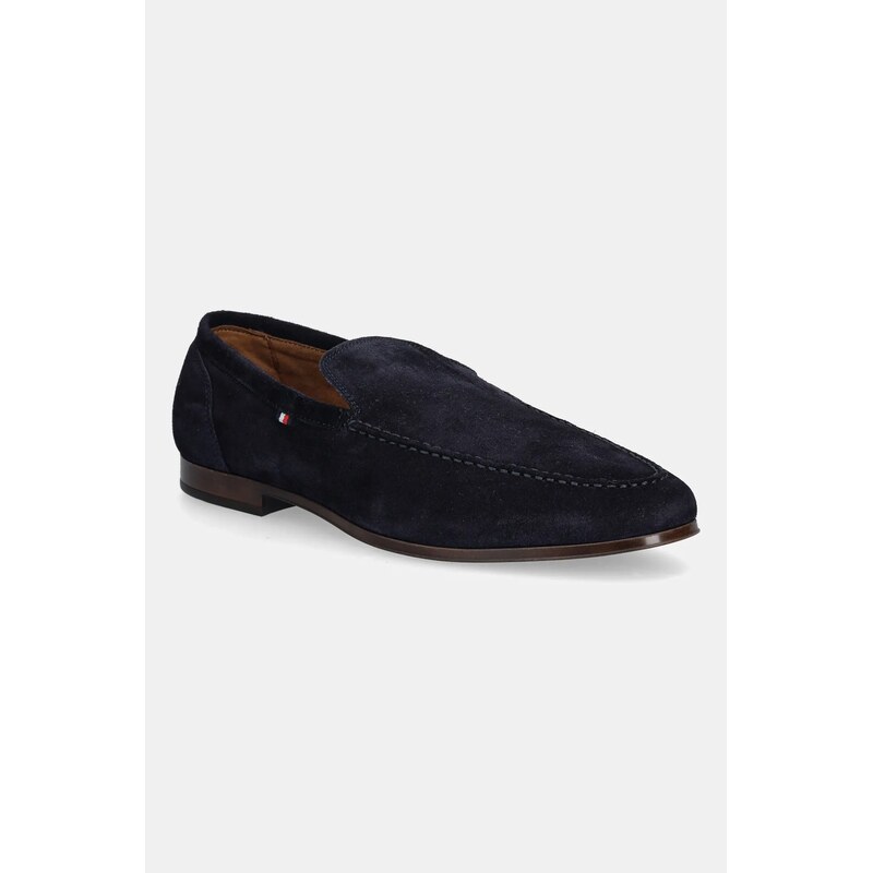 Semišové mokasíny Tommy Hilfiger TH FLEXIBLE SUEDE LOAFER 64112759