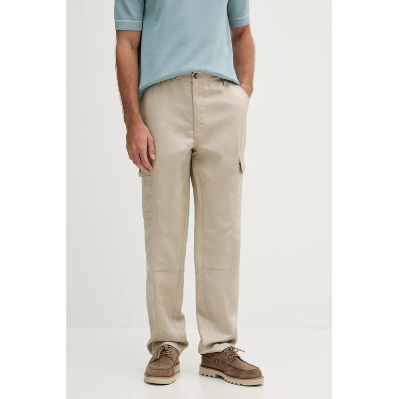 Nohavice s prímesou ľanu Guess 64273964