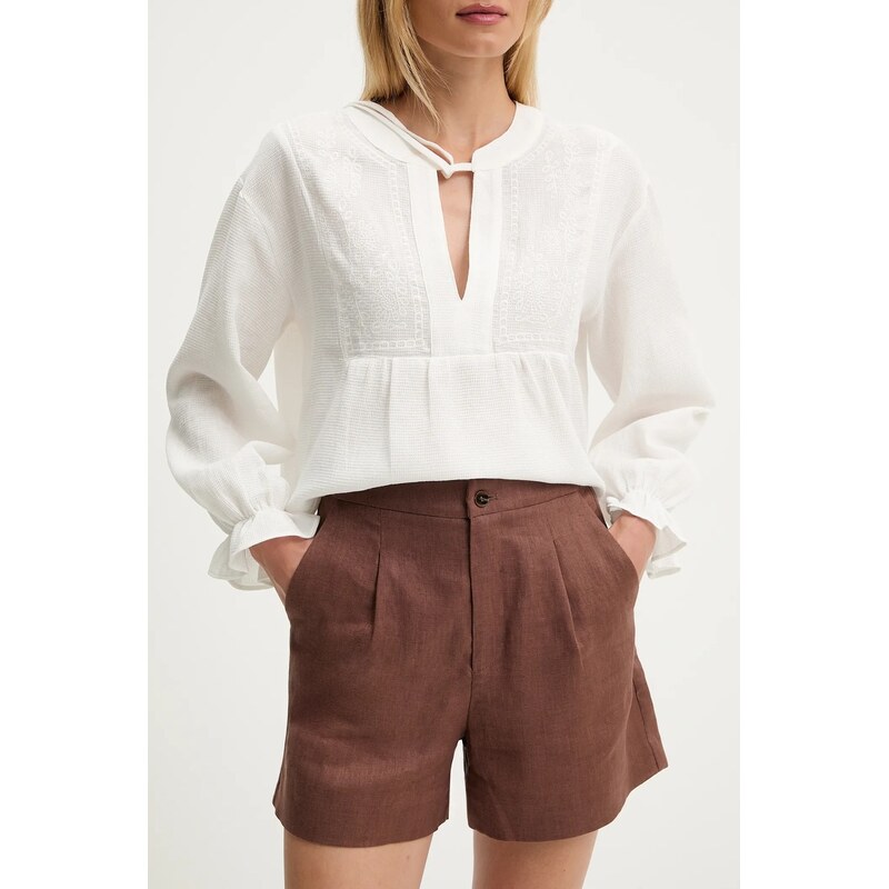 Ľanové šortky Answear.LAB 64243156