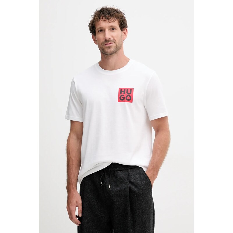 Bavlnené tričko HUGO Detzington 64288051