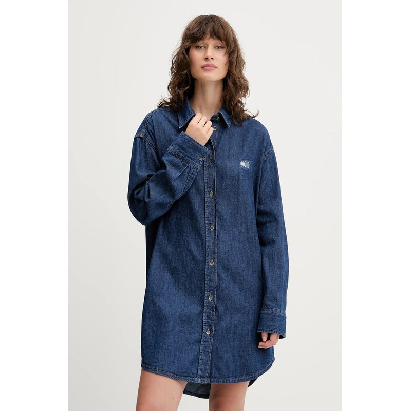 Rifľové šaty Tommy Jeans 64280565