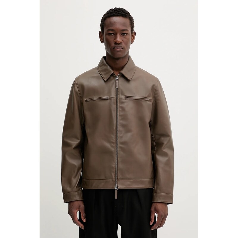 Kožená bunda Calvin Klein 64285703