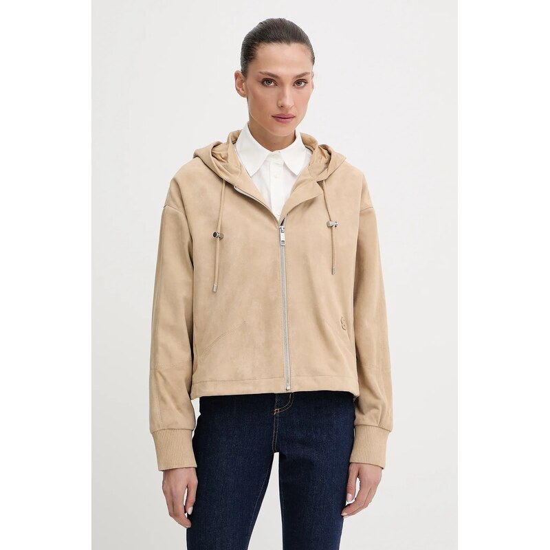 Semišová bunda BOSS Salasa 64285871