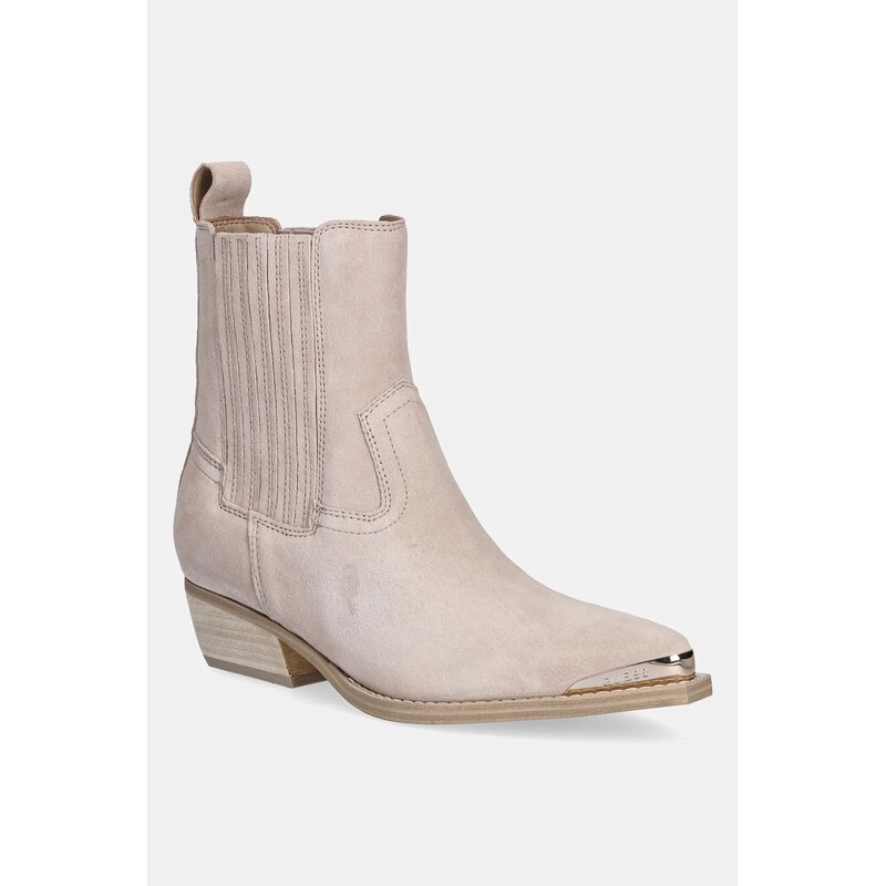 Semišové kovbojské topánky Guess LANNA2 64336526