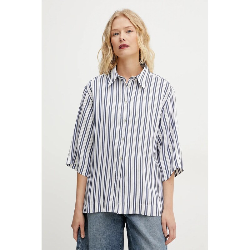 Košeľa s prímesou ľanu Marella MANNA 64326972