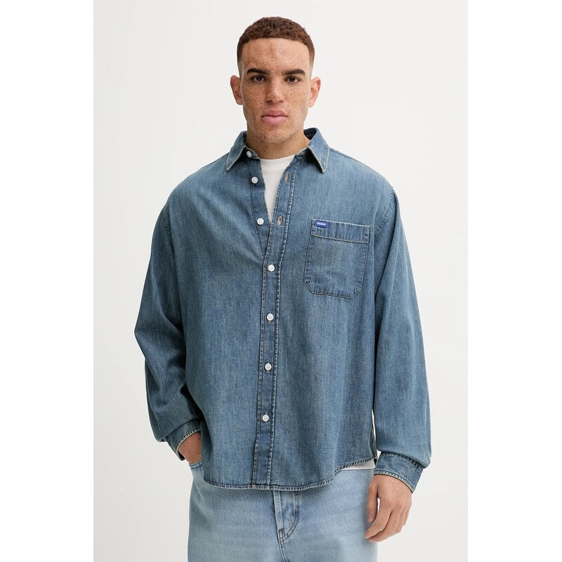 Rifľová košeľa Hugo Blue Ebalto 65234057