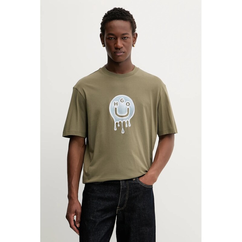 Bavlnené tričko Hugo Blue Nedirix 65897451