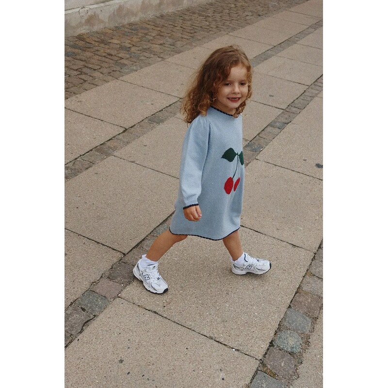 Detské šaty s prímesou vlny Konges Sløjd ALEXA KNIT DRESS 65496654