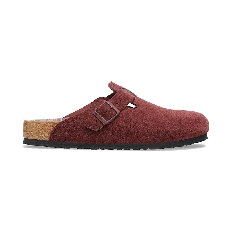 Semišové šľapky Birkenstock Boston Varsity 65666331