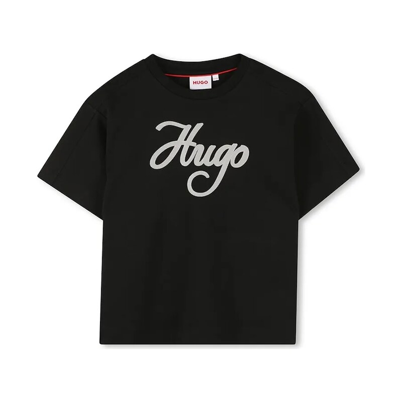 Detské bavlnené tričko HUGO 65857343