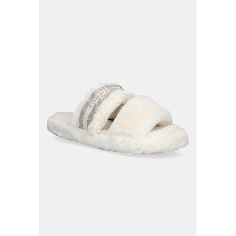 Papuče Tommy Hilfiger HILFIGER FUR SLIPPER 65969167