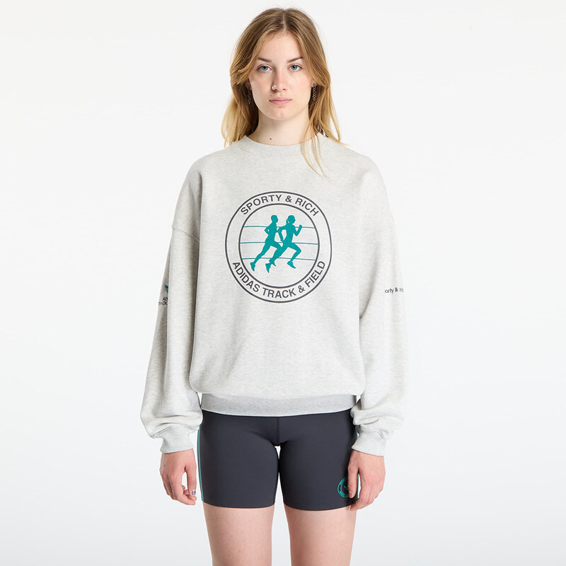 adidas Originals Mikina adidas Sporty & Rich Sweatshirt Light Grey 66034255