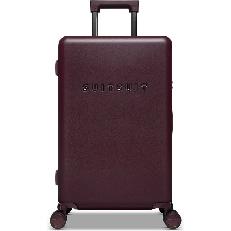 Plastový kufor SUITSUIT Mystique Cherry Lacquer M – tmavovínová 66153620