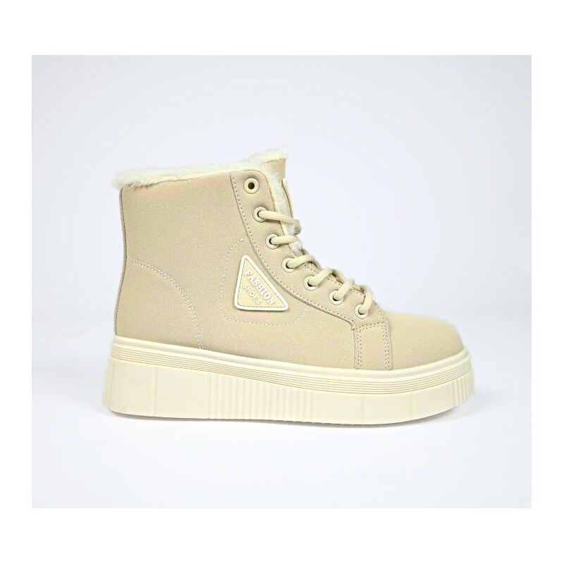 Dámske čižmy Mat Star W210160 Beige 66034669