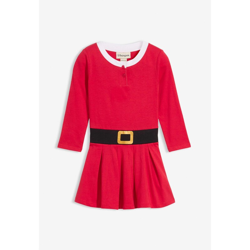 bonprix Vianočné džersejové šaty, farba červená 46283786