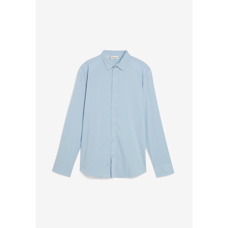 bonprix Biznis košeľa so strečom, Slim Fit, farba šedá 65006386