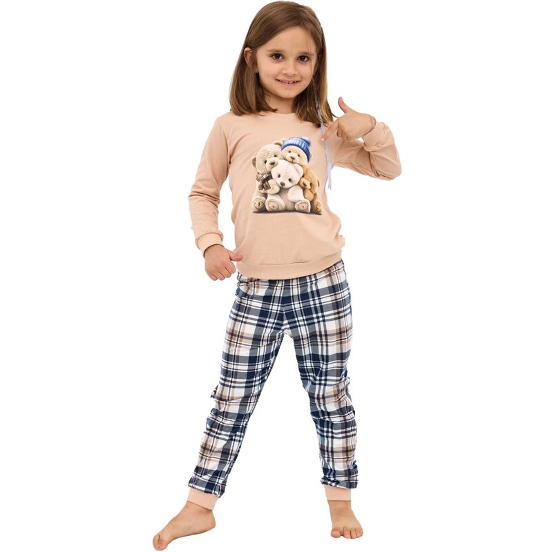 CORNETTE Dievčenské pyžamo 594/187 Bears 66035876