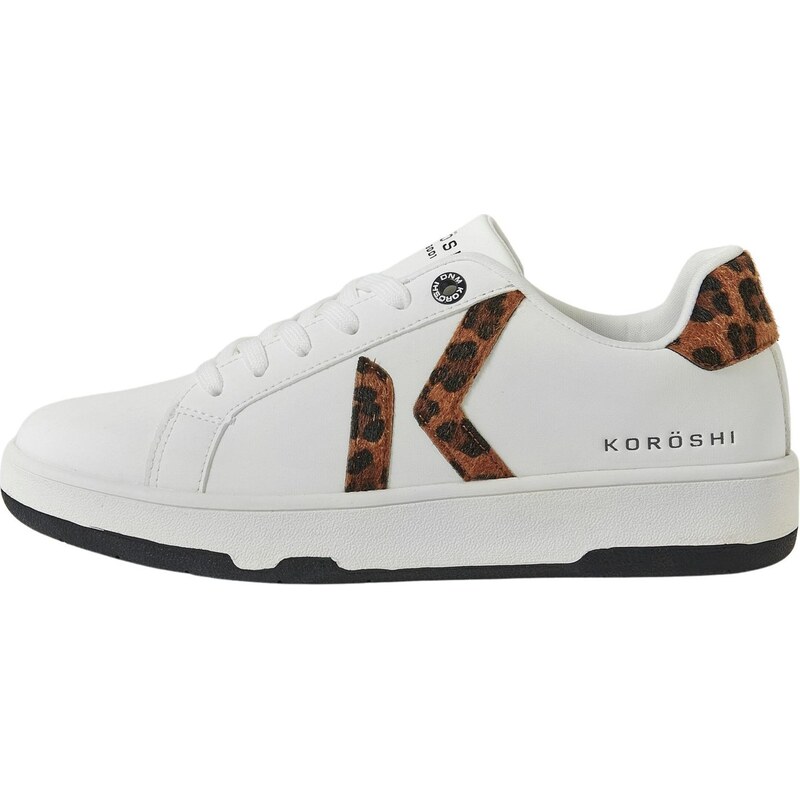 KOROSHI Nízke tenisky hnedá / biela 66037059