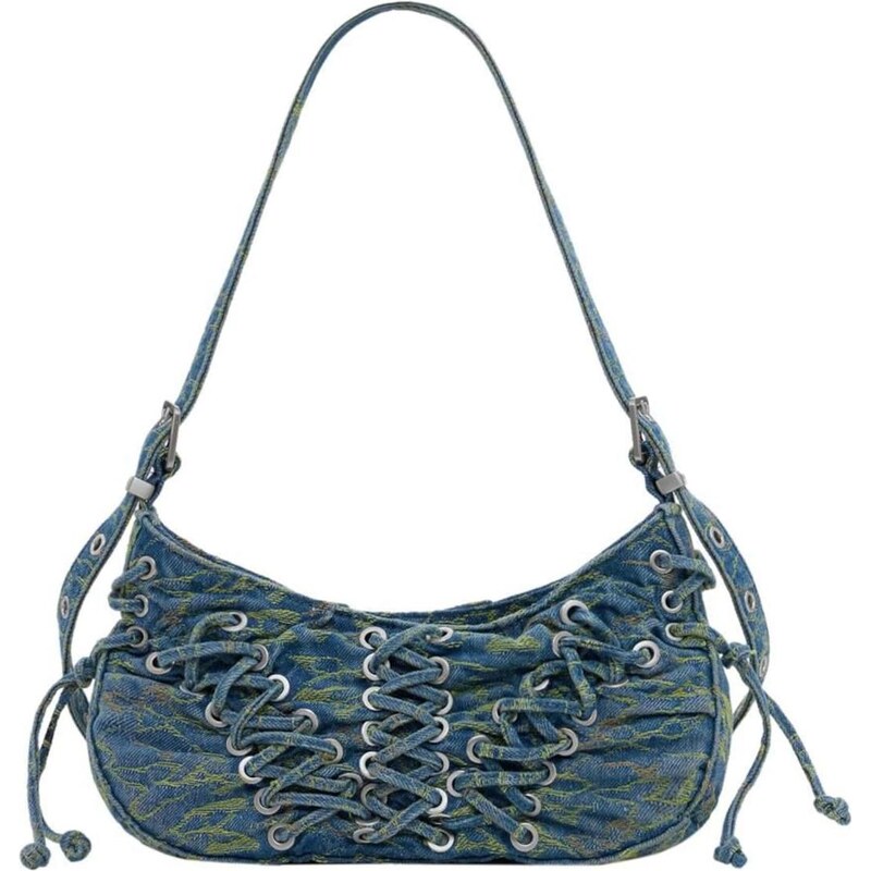 Desigual Kabelka na rameno modrá denim / zelená 66037458