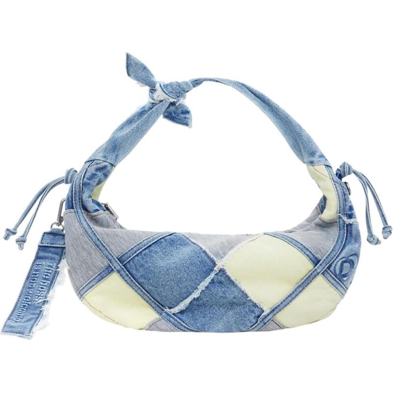 Desigual Kabelka na rameno modrá denim / sivý denim / biely denim 66037457