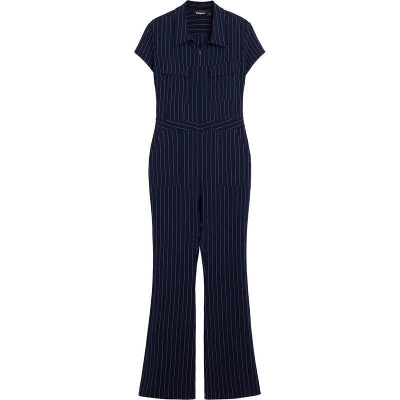 Desigual Overal námornícka modrá / biela 66037451