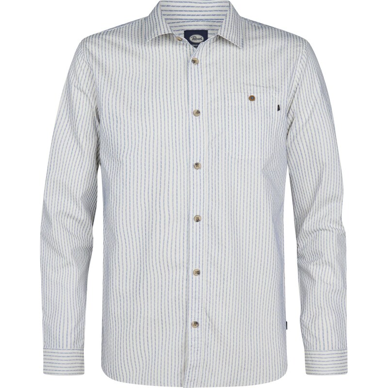 Petrol Industries Košeľa modrá / biela 66057105